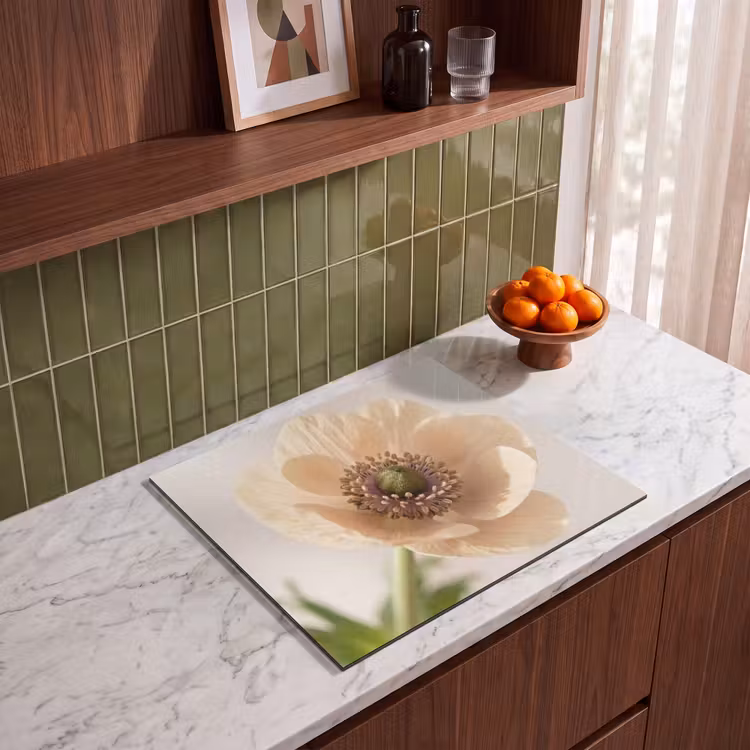 Induction hob protector - Flower - Minimalist - Green — 4