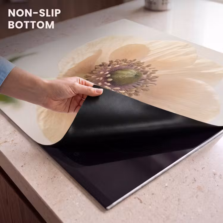 Induction hob protector - Flower - Minimalist - Green — 5