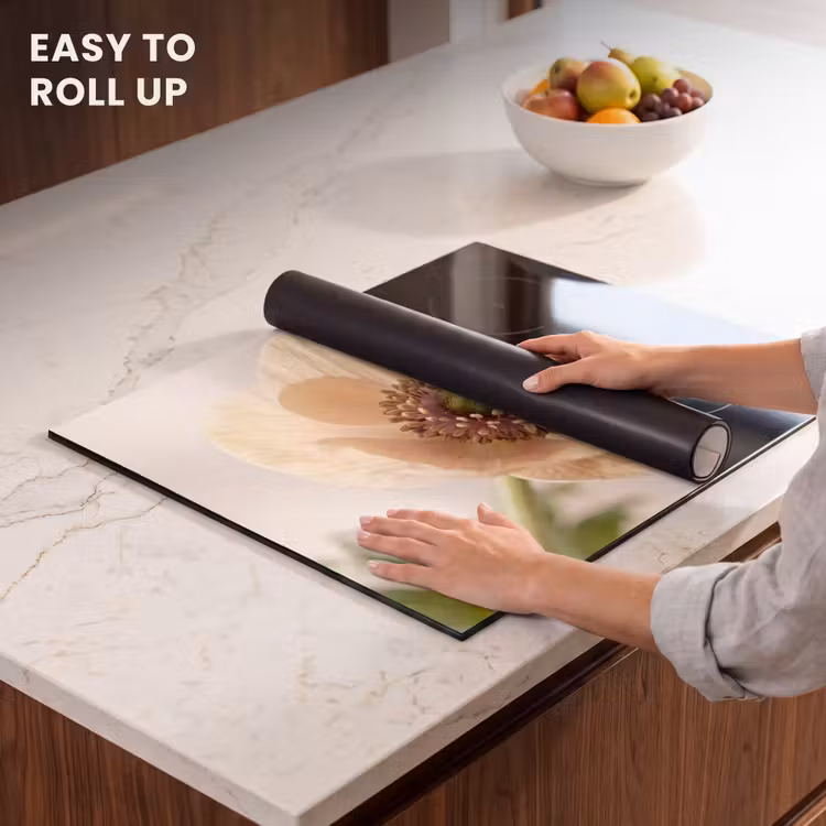 Induction hob protector - Flower - Minimalist - Green — 6
