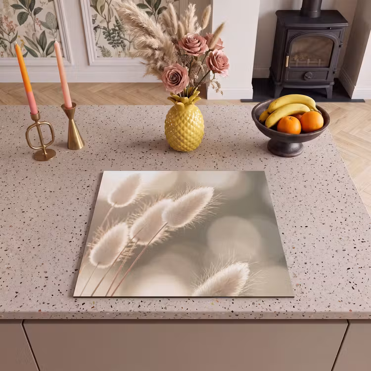 Induction hob protector - Hazetail Grass - White - Sunlight — 3