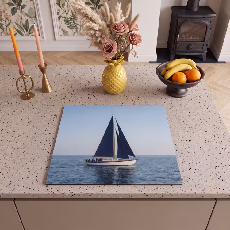 Induction hob protector - Sailboat - Sea - Blue — 3