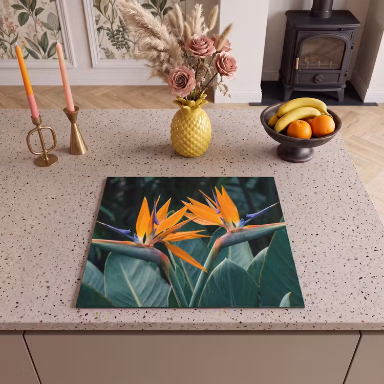 Induction hob protector - Bird of paradise - Flower - Exotic — 3