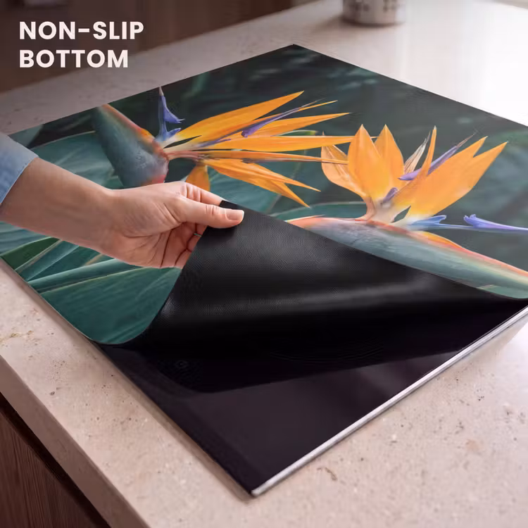 Induction hob protector - Bird of paradise - Flower - Exotic — 5