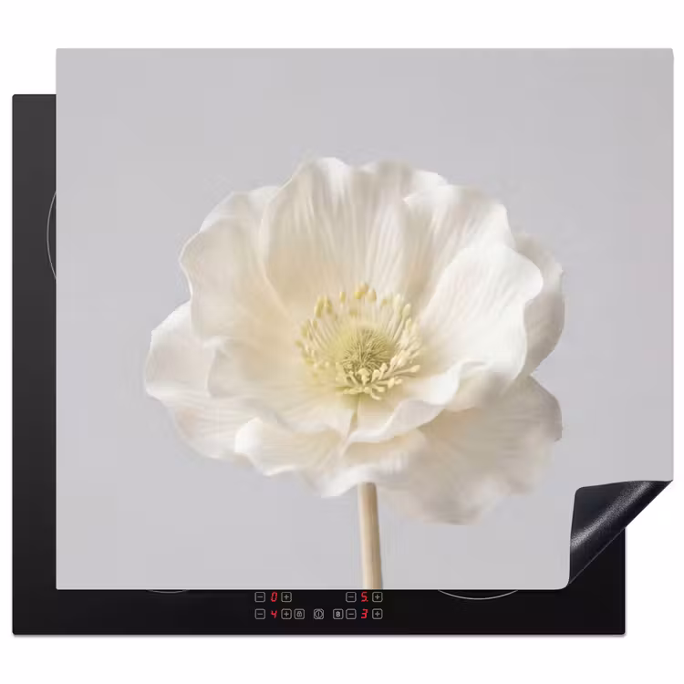 Induction hob protector - Flower - Minimalist -White — 1