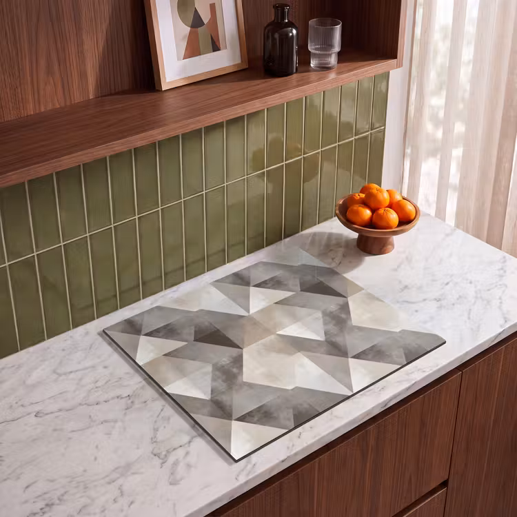 Induction hob protector - Geometric - Motif - Earth tones — 4