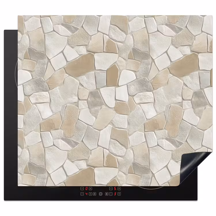 Induction hob protector - Mosaic - Stones - Beige — 1