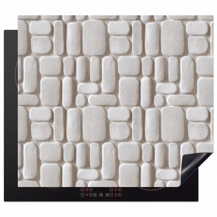 Induction hob protector - Relief - Texture - White — 1