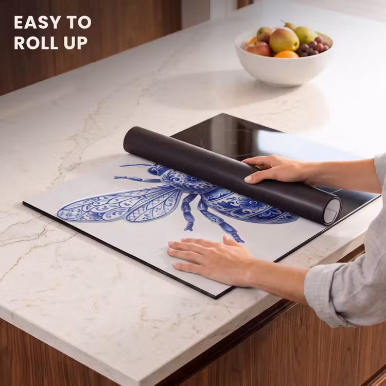Induction hob protector - Bee - Modern - Delft - Blue — 6