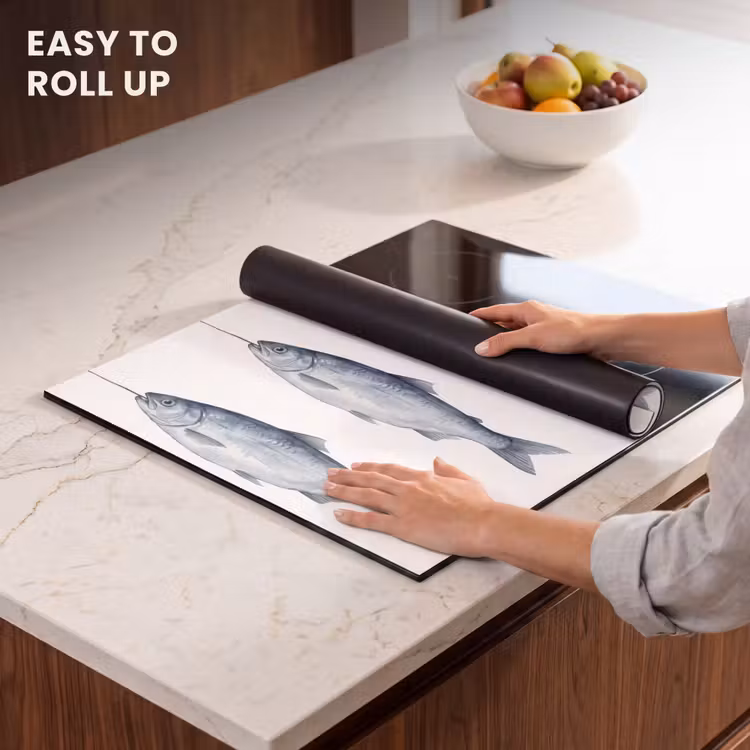 Induction hob protector - Fish - Illustration - Delft - Blue — 6