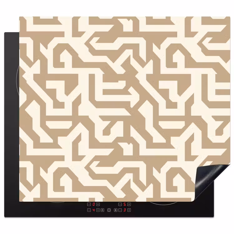 Induction hob protector - Modern - Abstract - Beige — 1