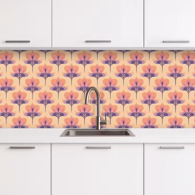 Kitchen splashback - Botanical - Pattern - Pastel — 4