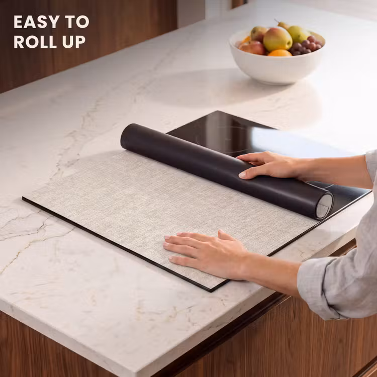 Induction hob protector - Linen - Texture - Beige — 6