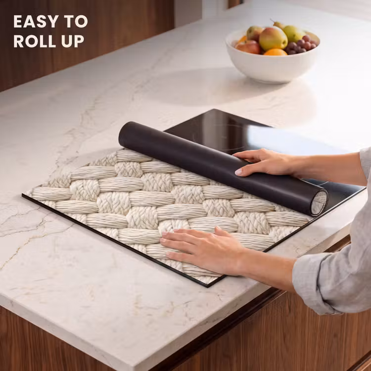 Induction hob protector - Rope - Knitted - Beige — 6