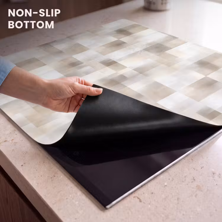 Induction hob protector - Texture - Linen - Beige — 5