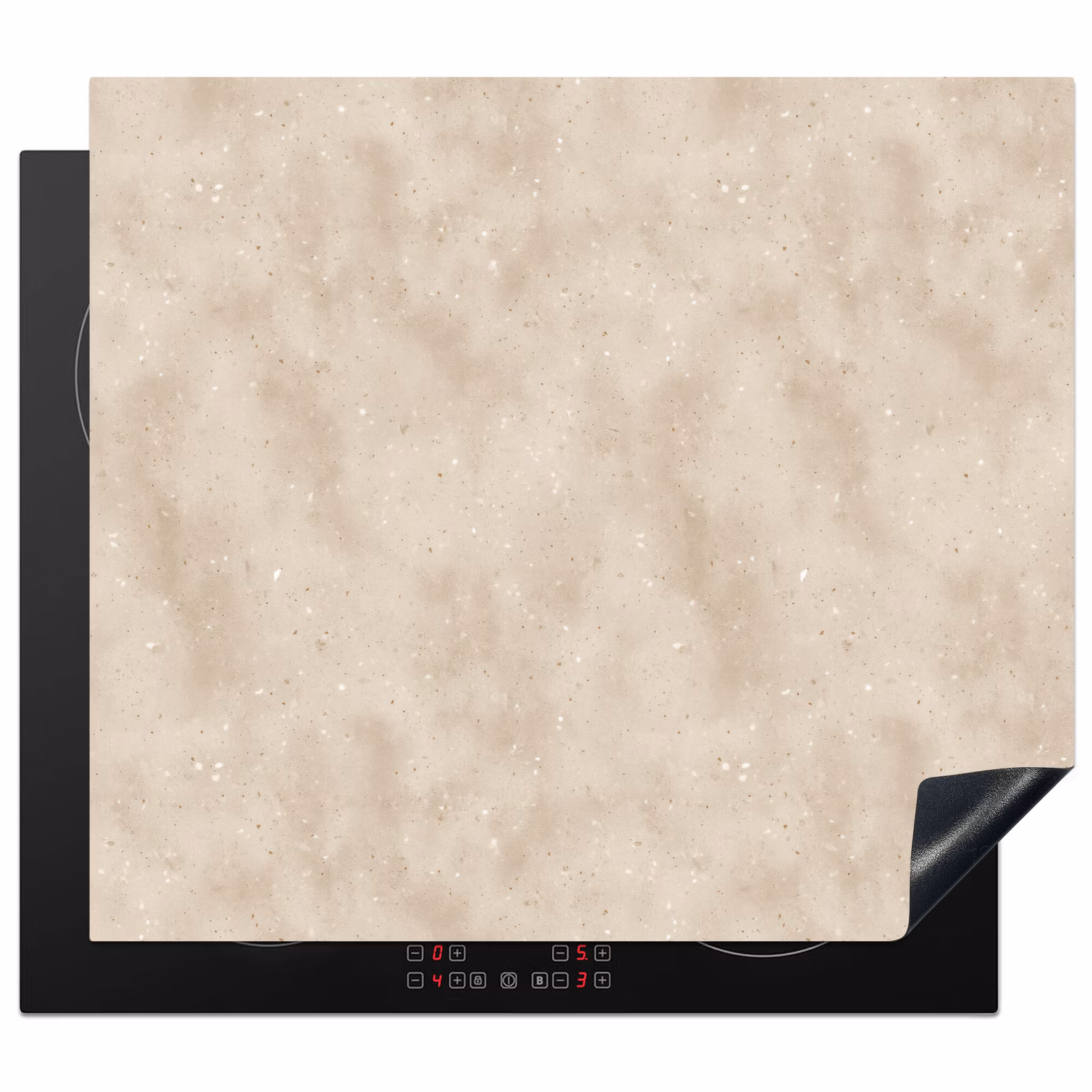 Induction hob protector - Texture - Speckles - Beige — 1