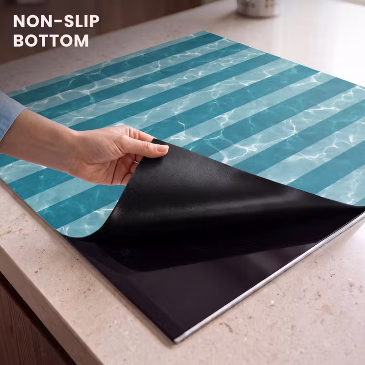 Induction hob cover - Pool - Stripes - Green — 5