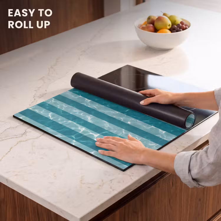 Induction hob cover - Pool - Stripes - Green — 6
