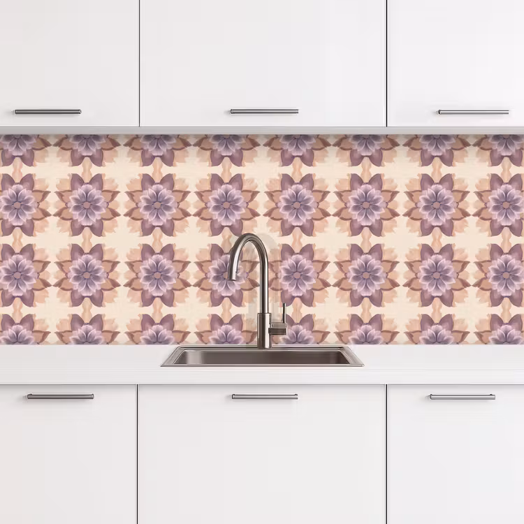 Kitchen splashback - Classic - Pattern - Purple — 4