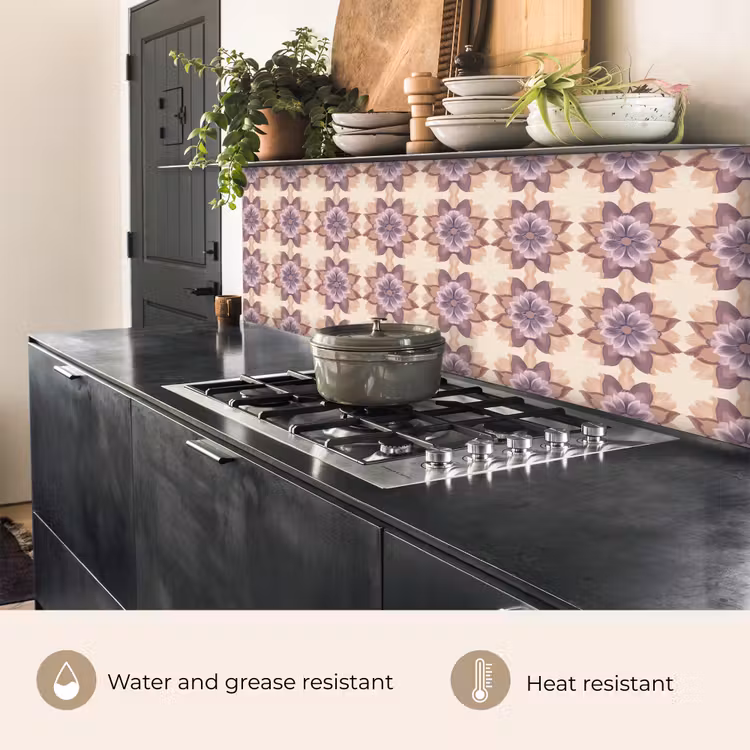 Kitchen splashback - Classic - Pattern - Purple — 5
