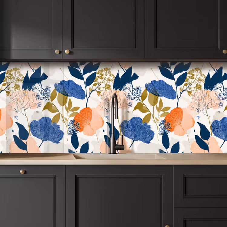 Kitchen splashback - Flowers - Botanical - Colorful — 6