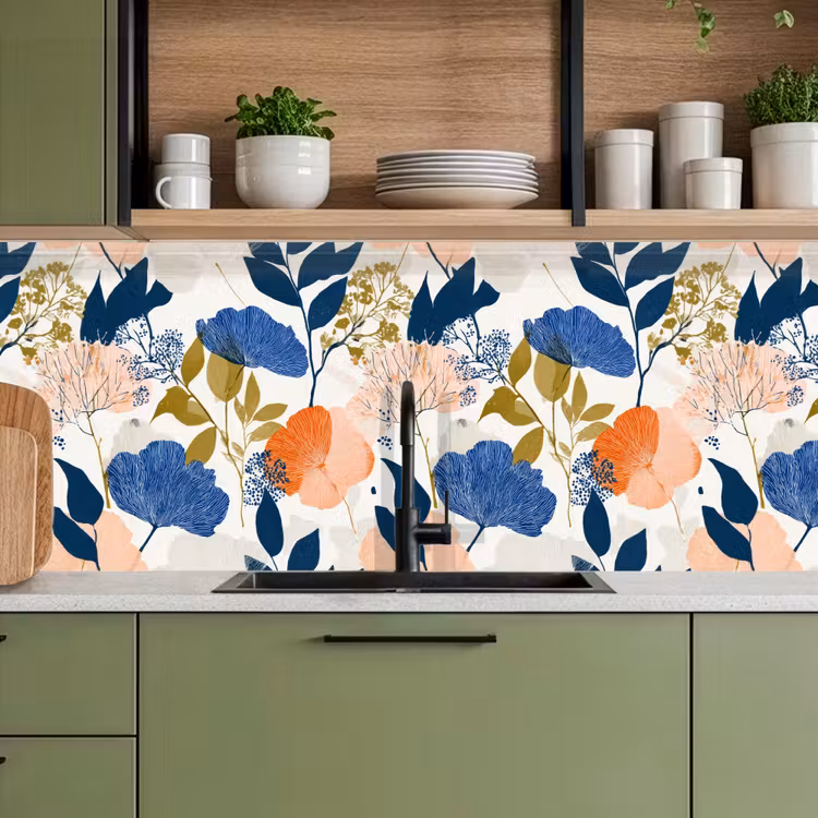 Kitchen splashback - Flowers - Botanical - Colorful — 8