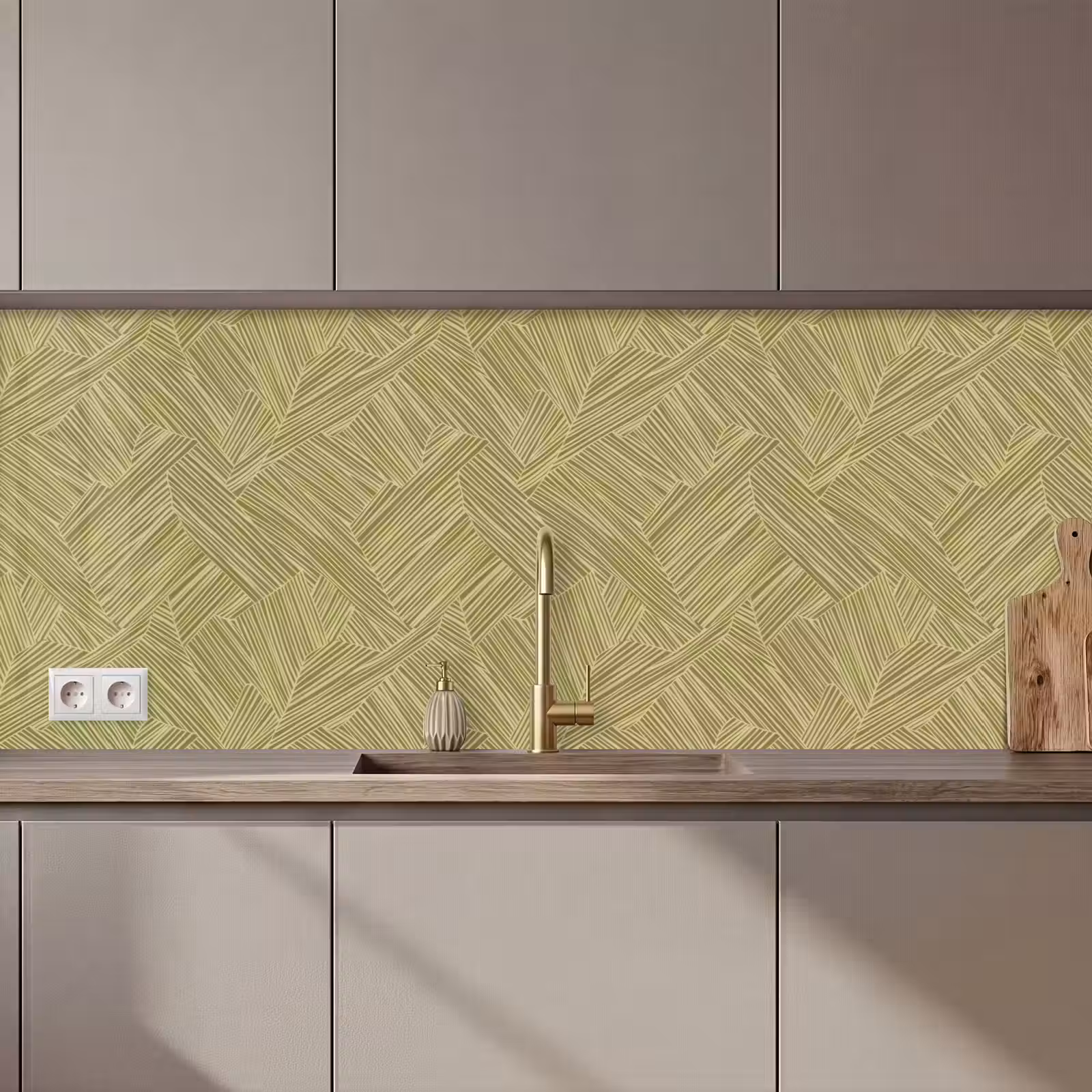 Kitchen splashback - Abstract - Modern - Green — 1