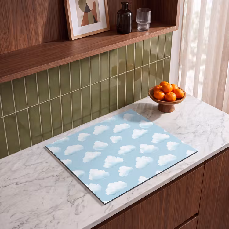 Induction hob cover - Clouds - Illustration - Blue — 4