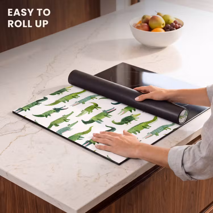 Induction hob cover - crocodile - Playful - Green — 6