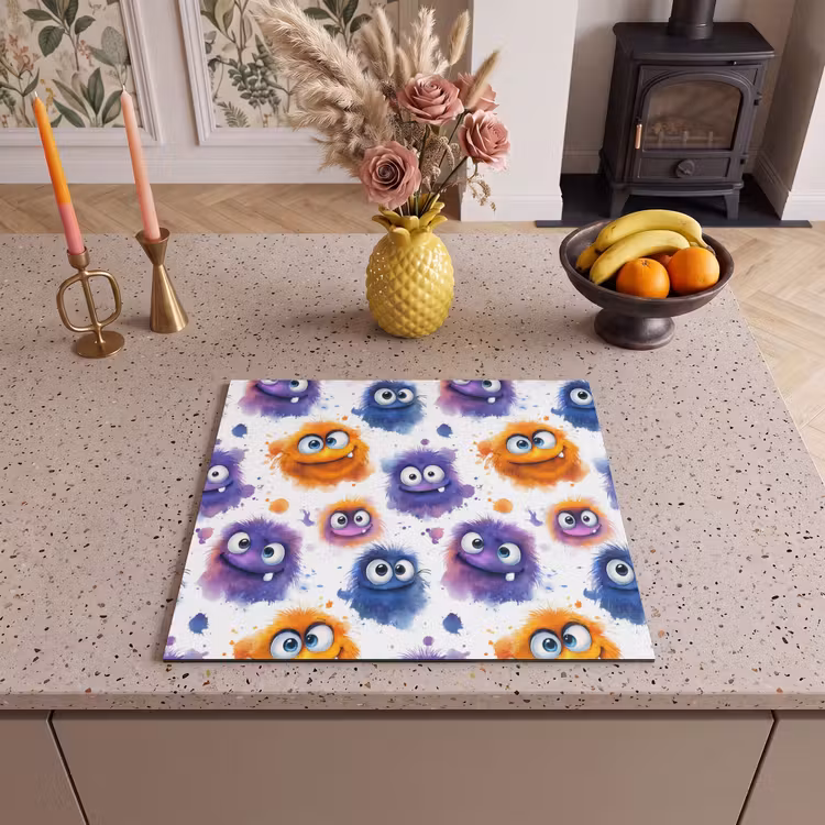 Induction hob cover - Monsters - Watercolor - Colorful — 3
