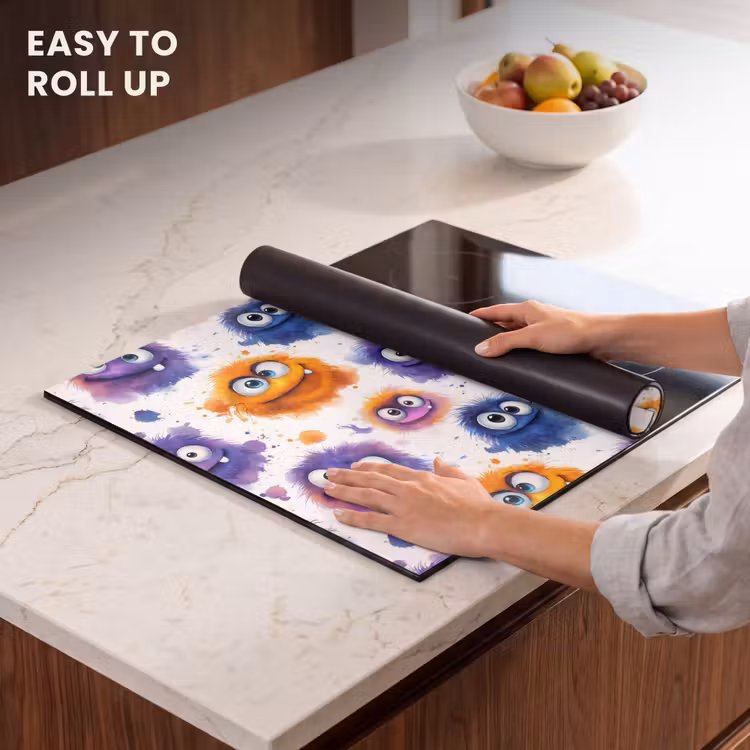 Induction hob cover - Monsters - Watercolor - Colorful — 6