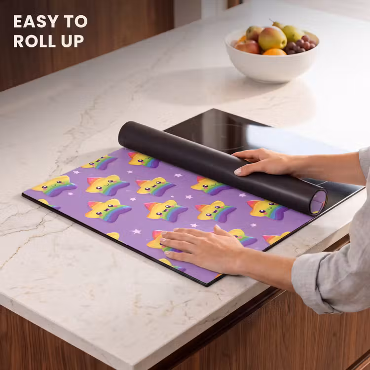 Induction hob cover - Stars - Rainbow - Purple — 6
