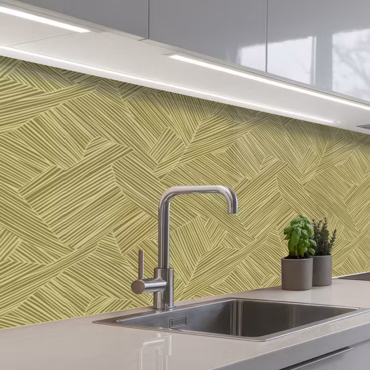 Kitchen splashback - Abstract - Modern - Green — 2