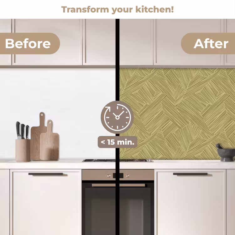 Kitchen splashback - Abstract - Modern - Green — 3