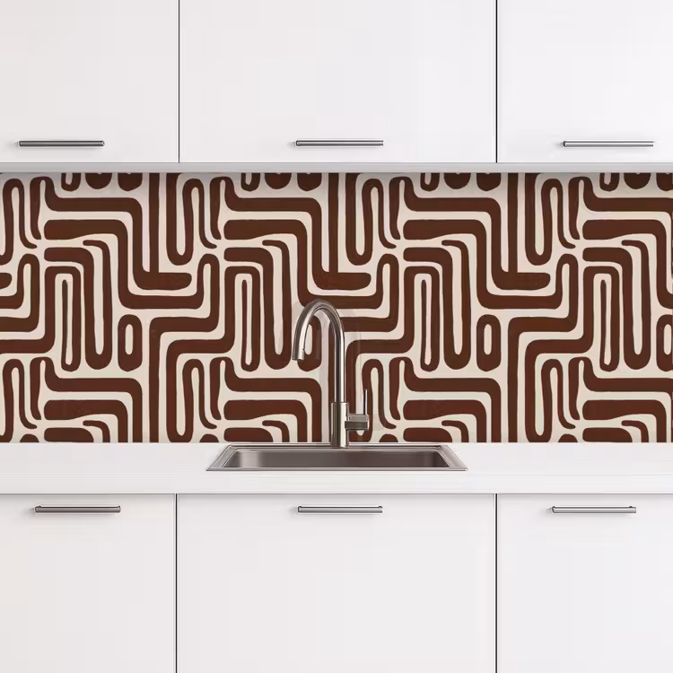 Kitchen splashback - Abstract - Pattern - Brown — 4