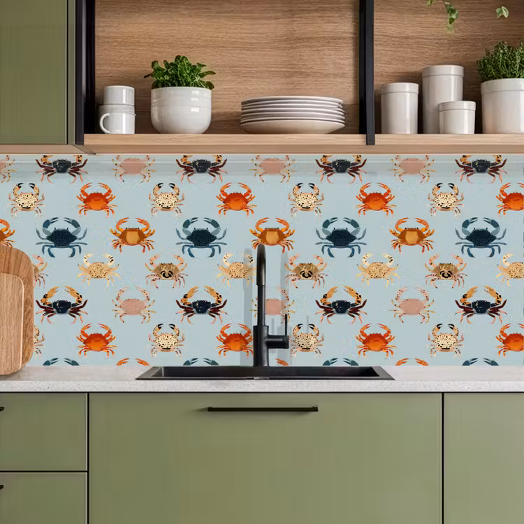 Kitchen splashback - Crabs - Playful - Colorful — 8