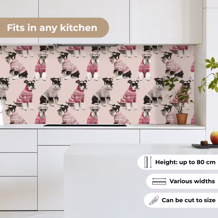 Kitchen splashback - Dogs - Sweaters - Red — 7