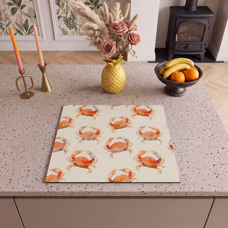 Induction hob cover - Crabs - Pattern - Orange — 3