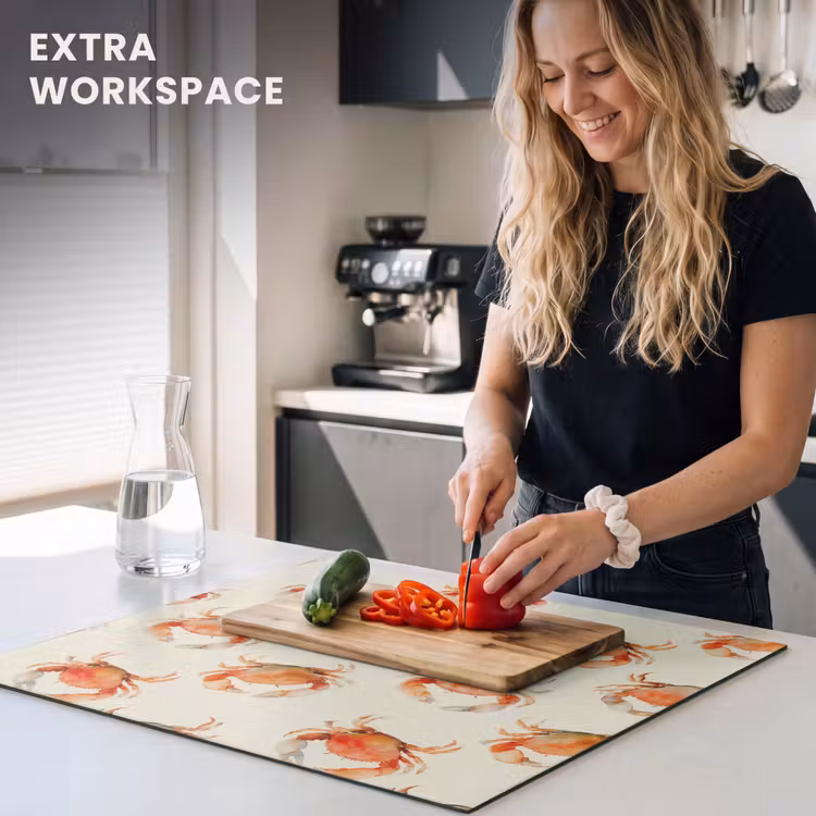 Induction hob cover - Crabs - Pattern - Orange — 7