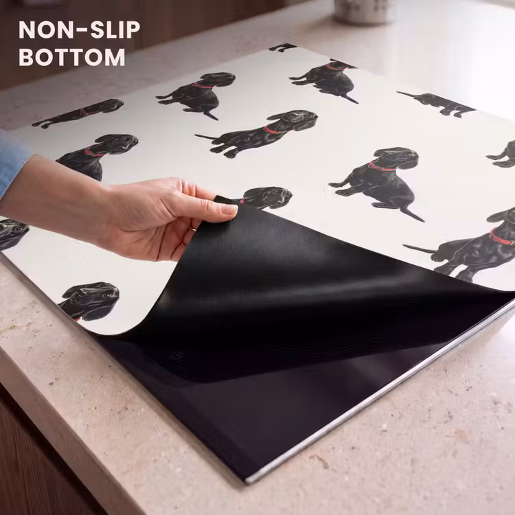 Induction hob cover - Dog - Pattern - Black — 5