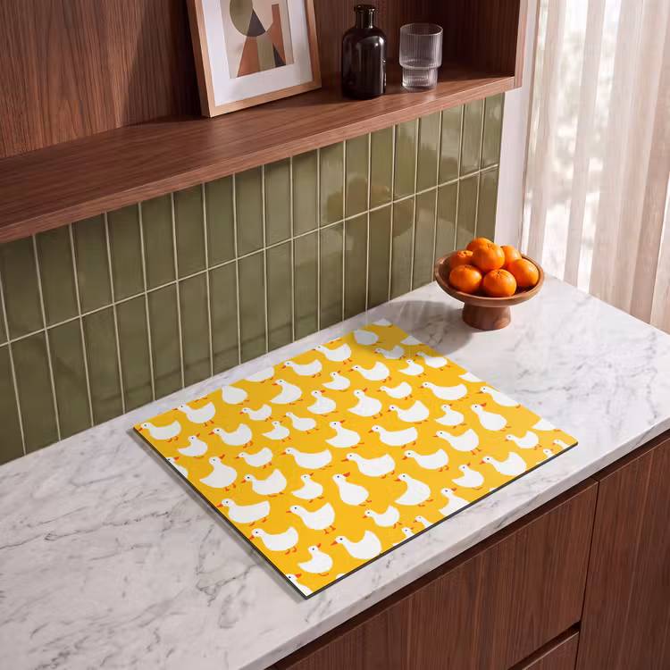 Induction hob cover - Ducks - Pattern - Yellow — 4