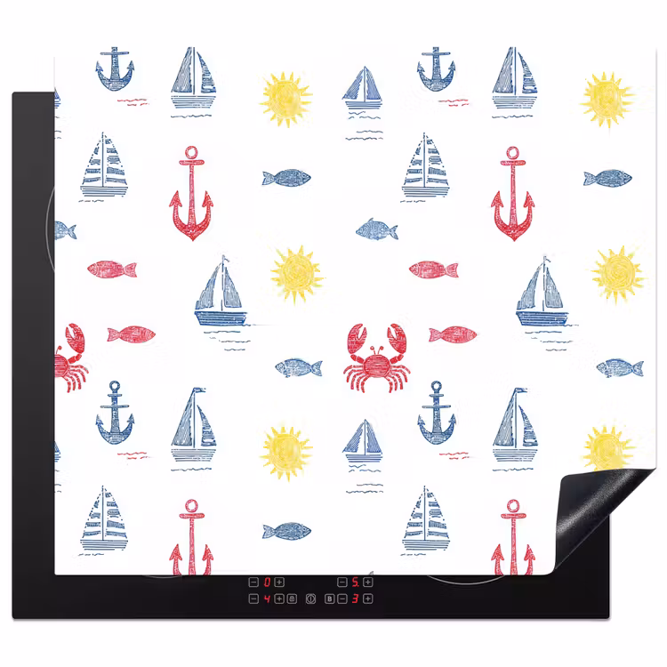 Induction hob cover - Nautical - Illustrations - Colorful — 1