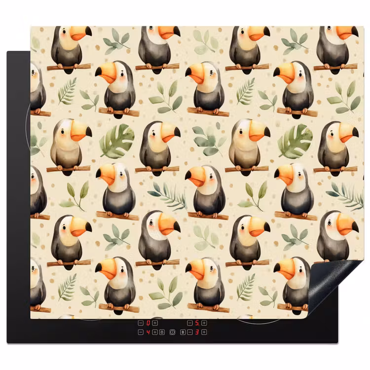 Induction hob cover - Toucans - Exotic - Colorful — 1