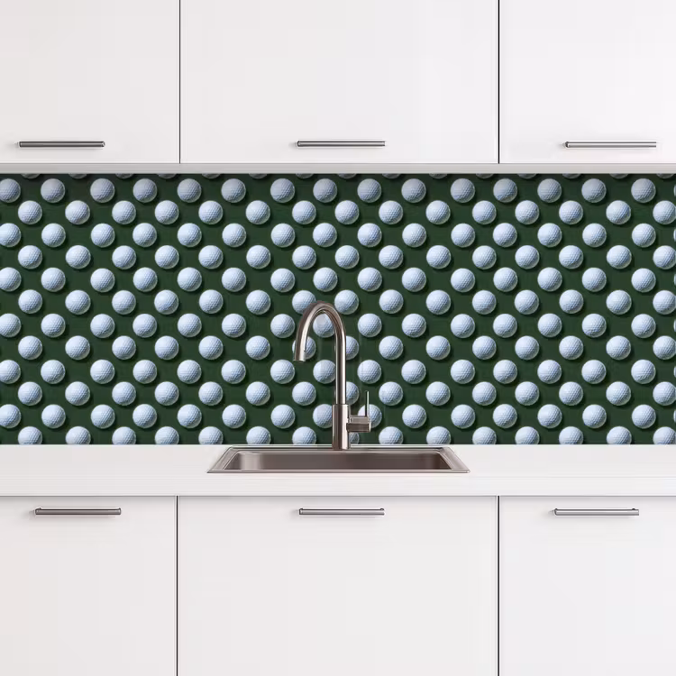 Kitchen splashback - Balls - Golf - Green — 4