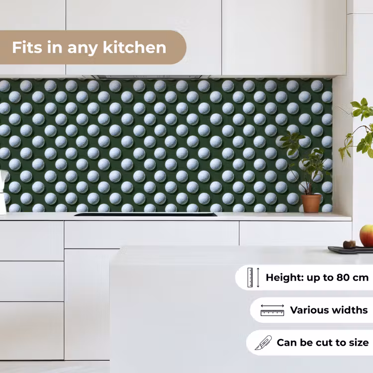 Kitchen splashback - Balls - Golf - Green — 7