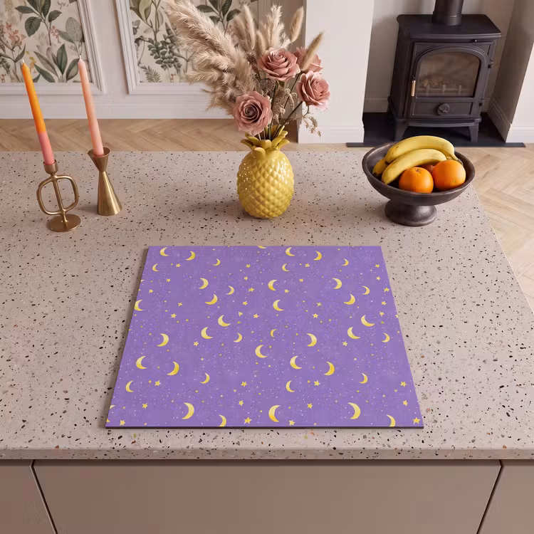 Induction hob cover - Mane - Stars - Purple — 3