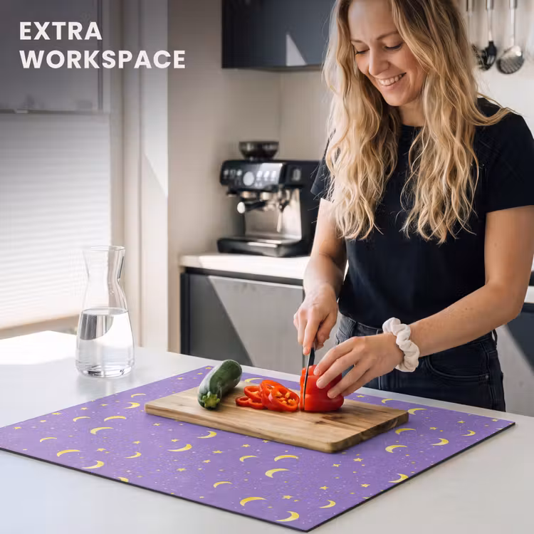 Induction hob cover - Mane - Stars - Purple — 7