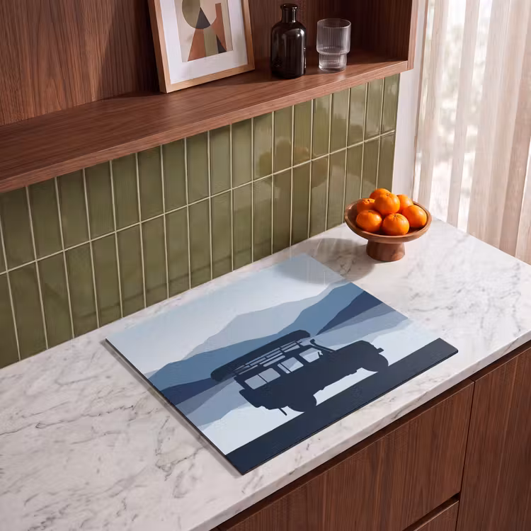 Induction hob cover - Car - More - Mountains - Blue — 4