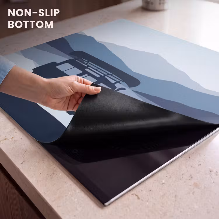 Induction hob cover - Car - More - Mountains - Blue — 5