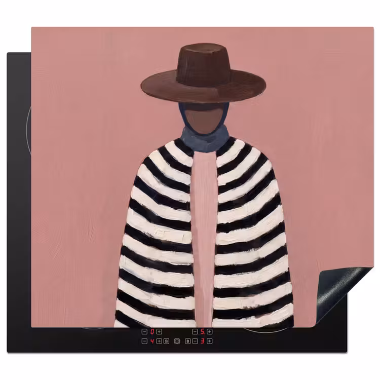 Induction hob cover - Graphic - Woman - Pink — 1