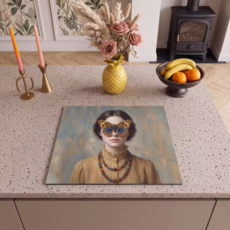 Induction hob cover - Portrait - Butterfly - Colorful — 3